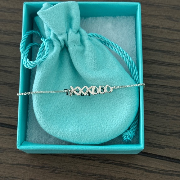 Tiffany & Co. Silver XO Chain Bracelet 6.5” Rare - Picture 5 of 9